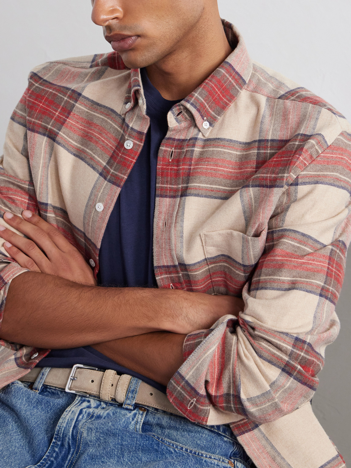 Sabela Checked Cotton-Flannel Shirt