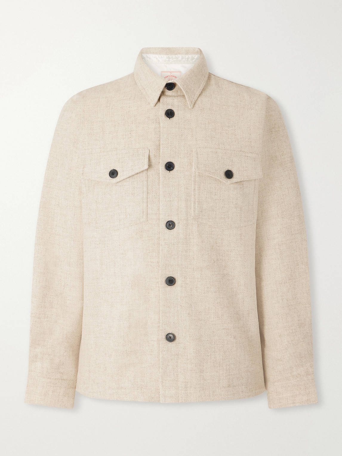 Mélange Wool-Tweed Overshirt