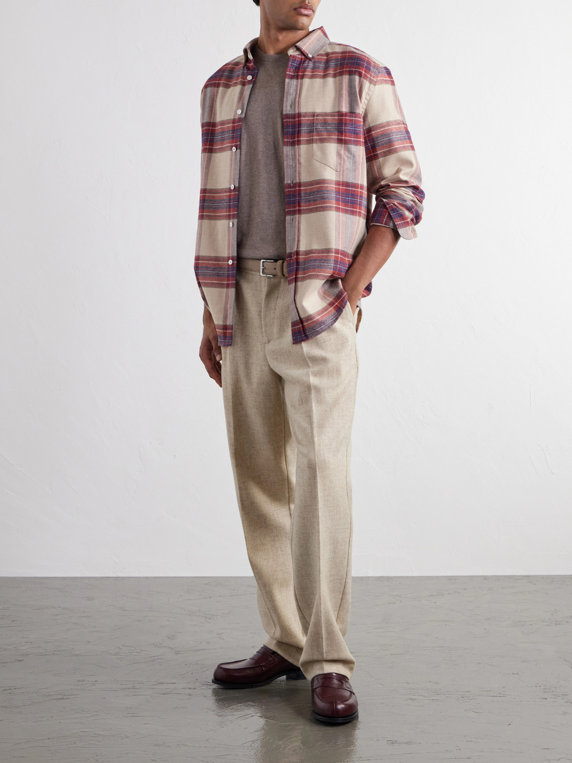 Sabela Checked Cotton-Flannel Shirt