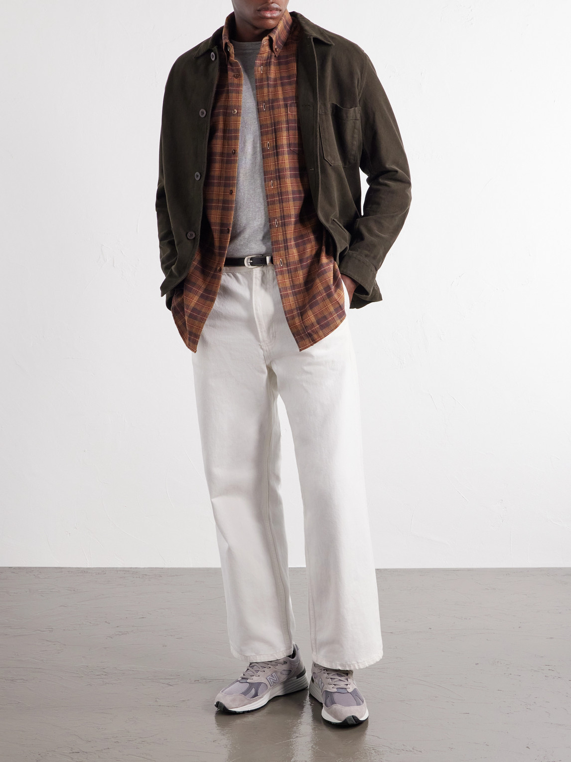 Trigo Checked Brushed Cotton-Twill Shirt