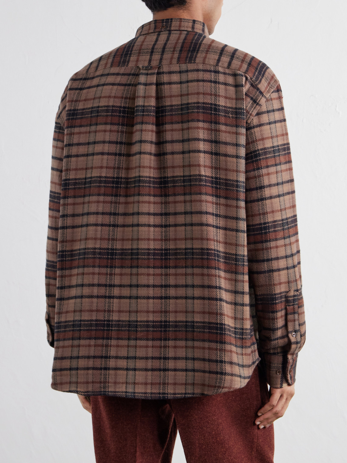 Stalia Checked Cotton-Flannel Shirt