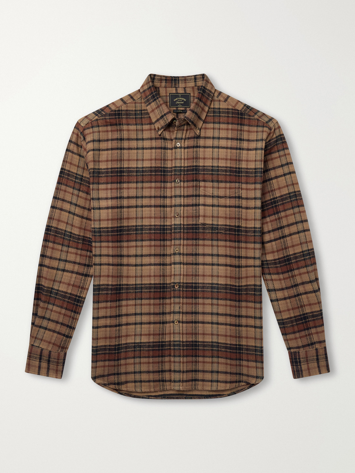 Stalia Checked Cotton-Flannel Shirt