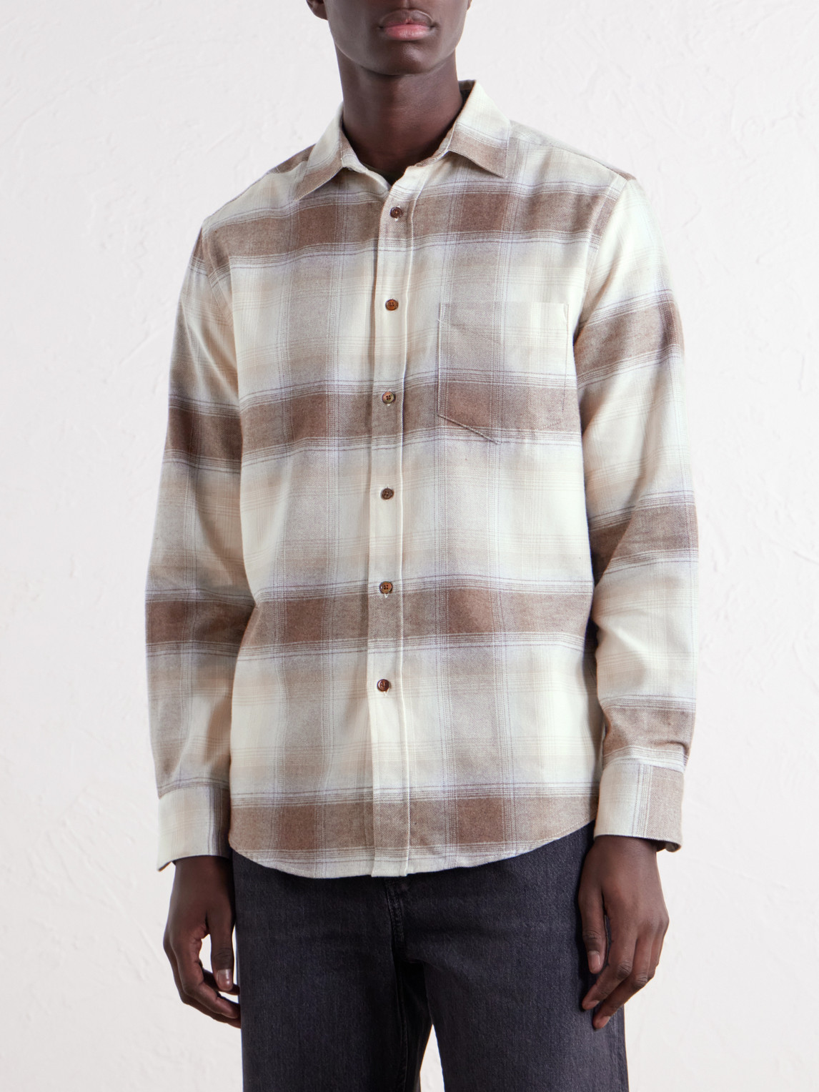 Pantine Checked Cotton-Flannel Shirt