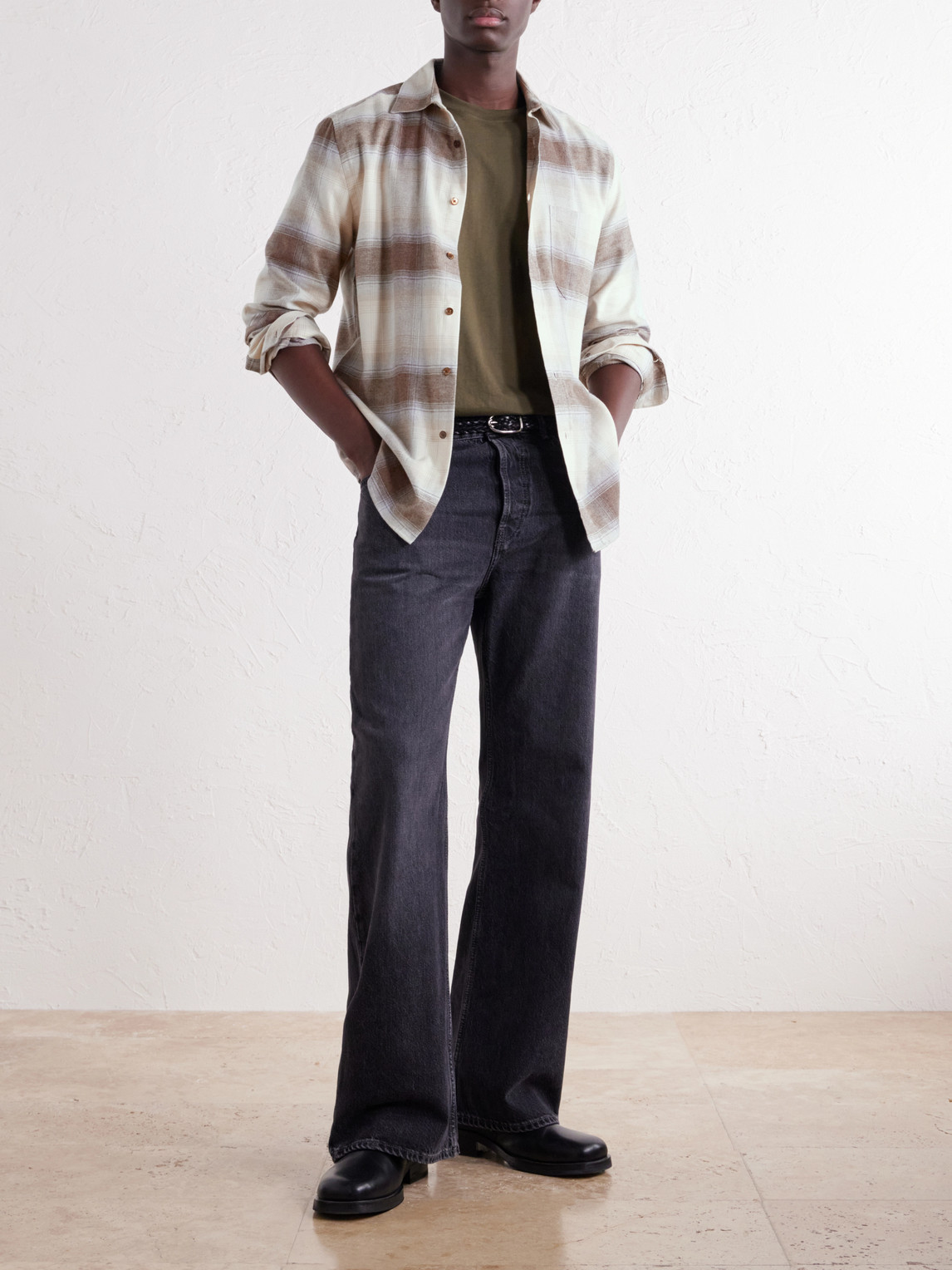 Pantine Checked Cotton-Flannel Shirt