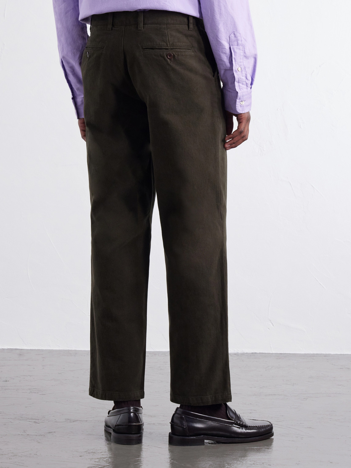 Labura Straight-Leg Cotton-Gabardine Trousers