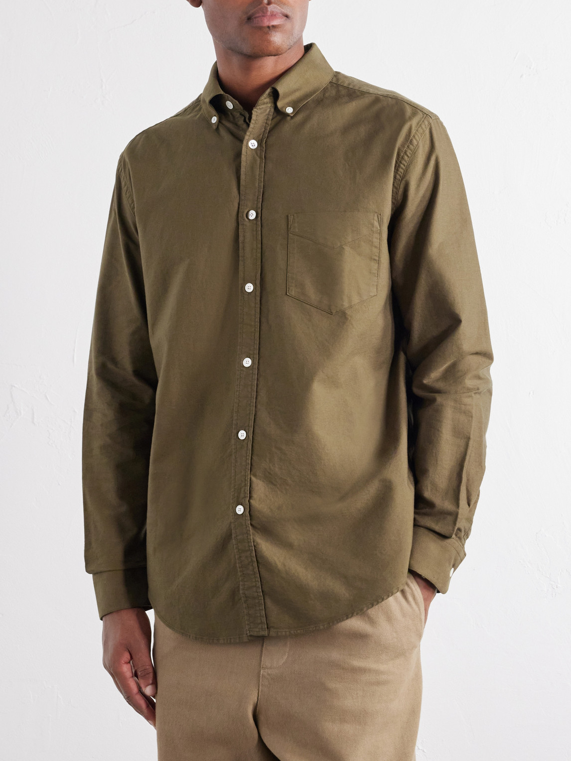 Belavista Button-Down Collar Cotton Shirt