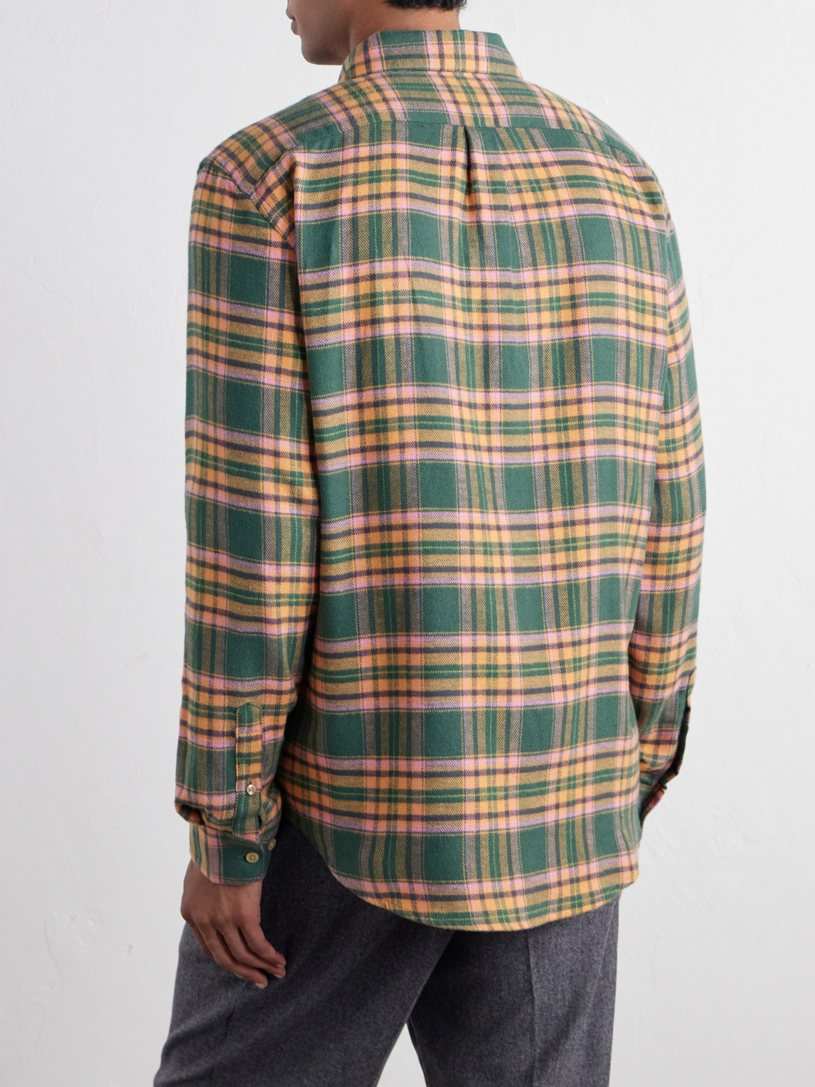 Olivara Checked Cotton-Flannel Shirt