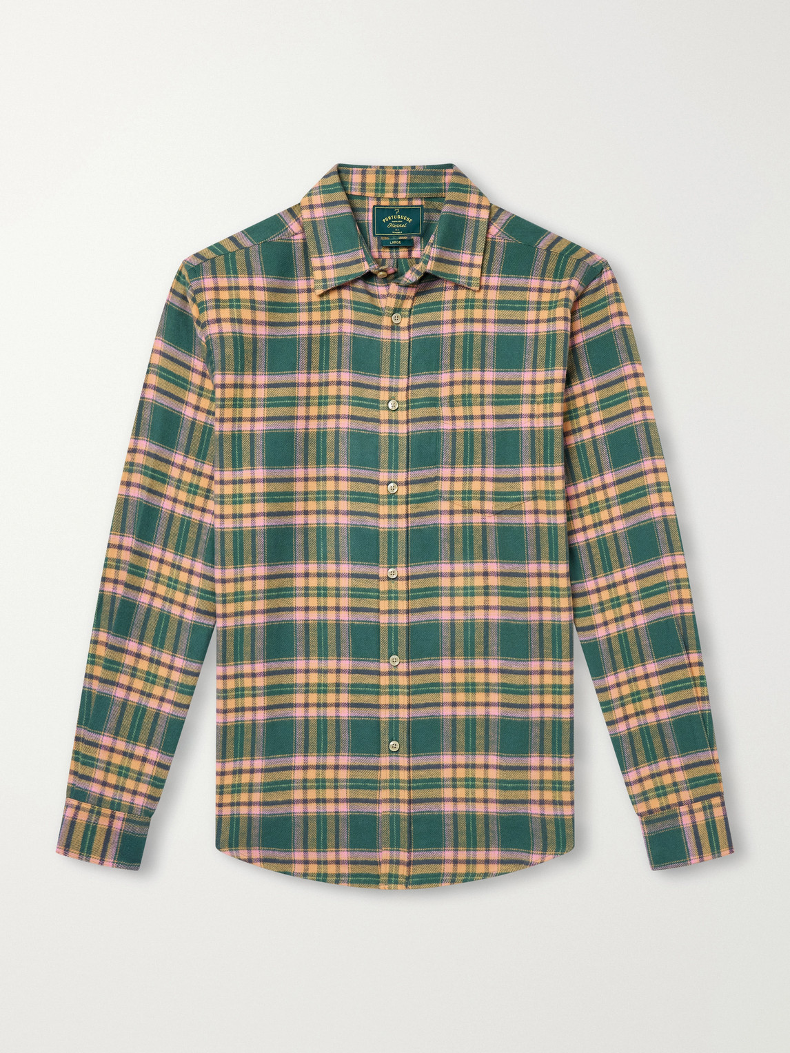 Olivara Checked Cotton-Flannel Shirt