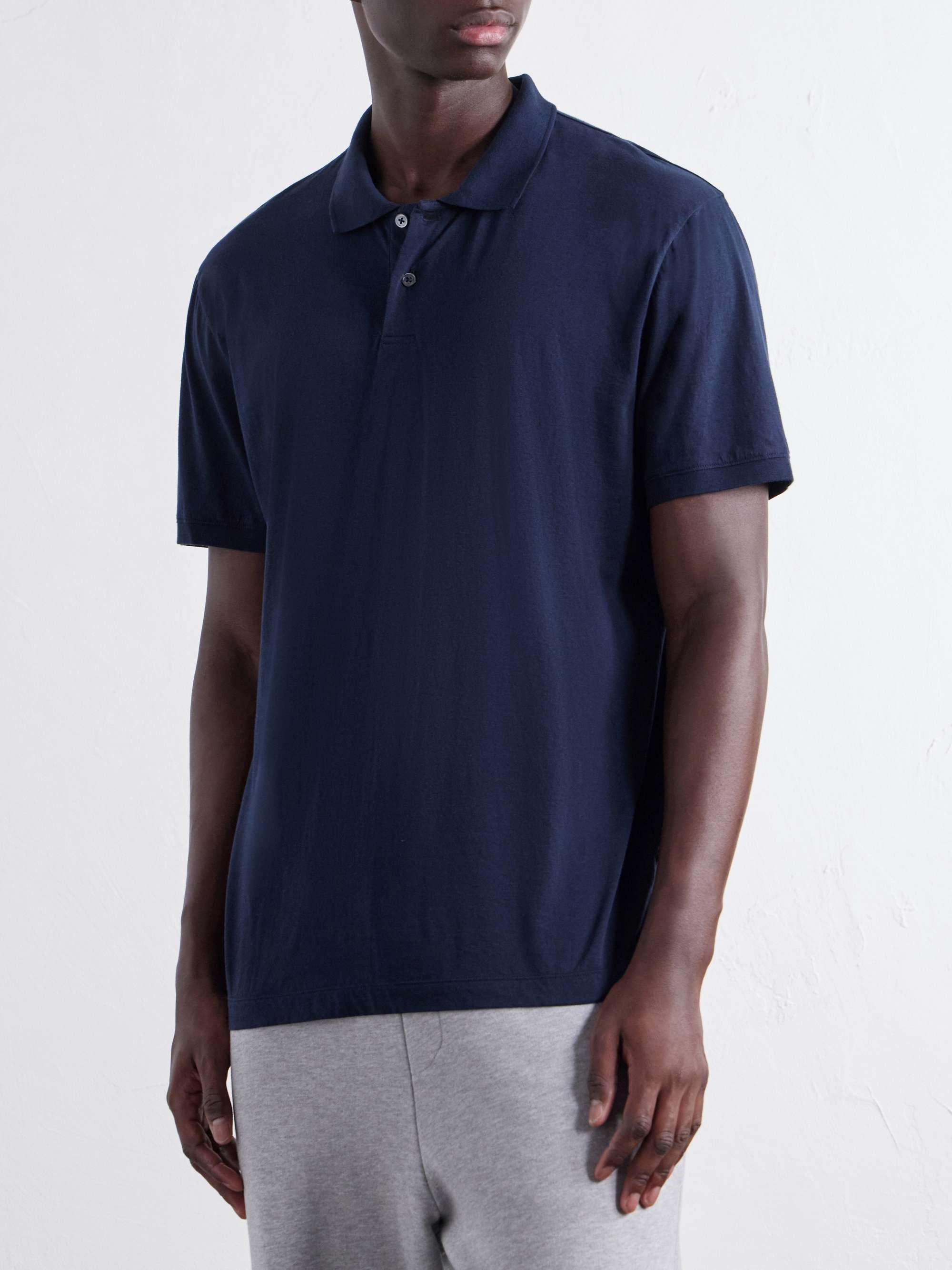 JAMES PERSE Cotton-Jersey Polo Shirt