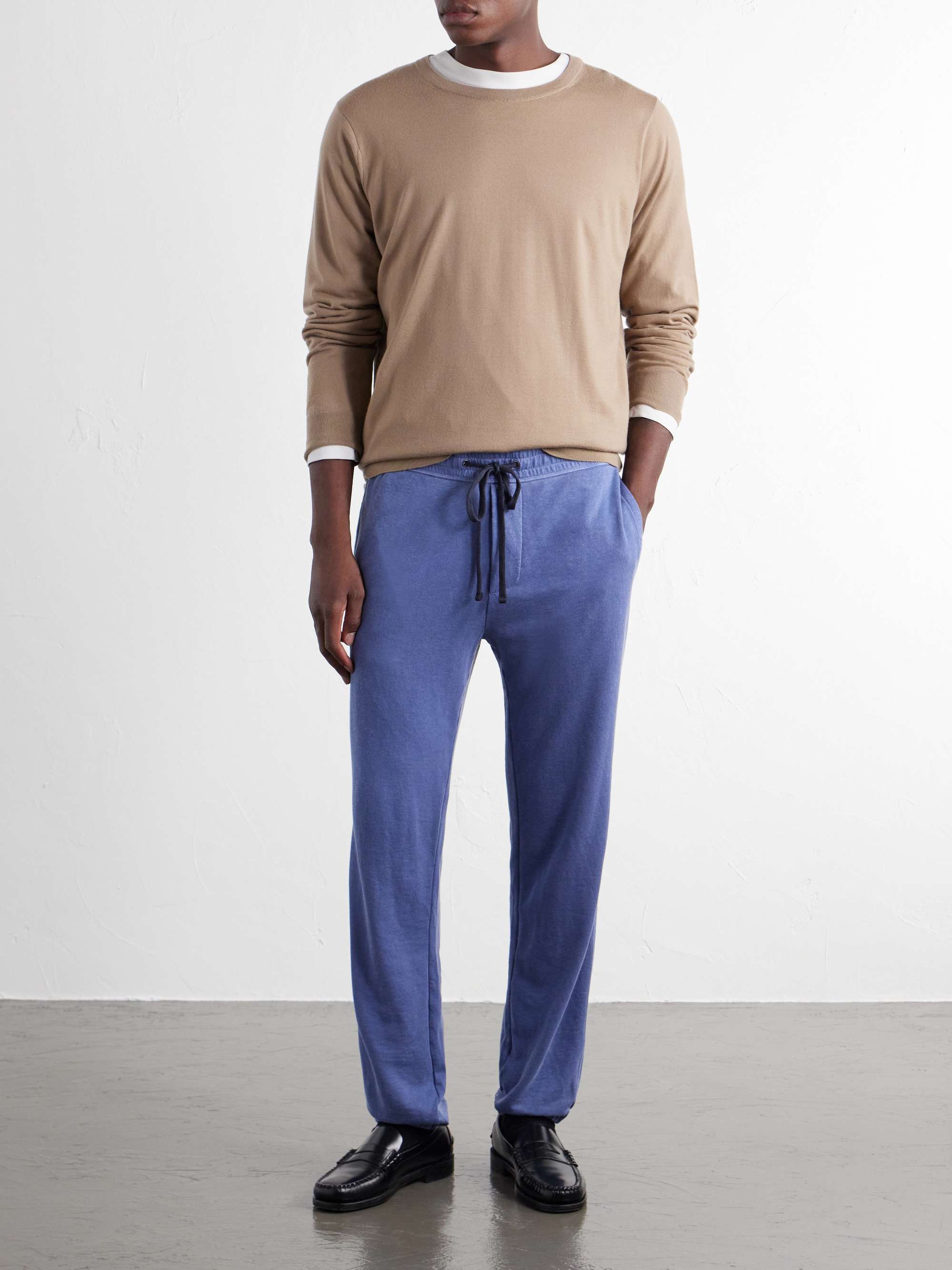 JAMES PERSE Tapered Supima Cotton-Jersey Sweatpants