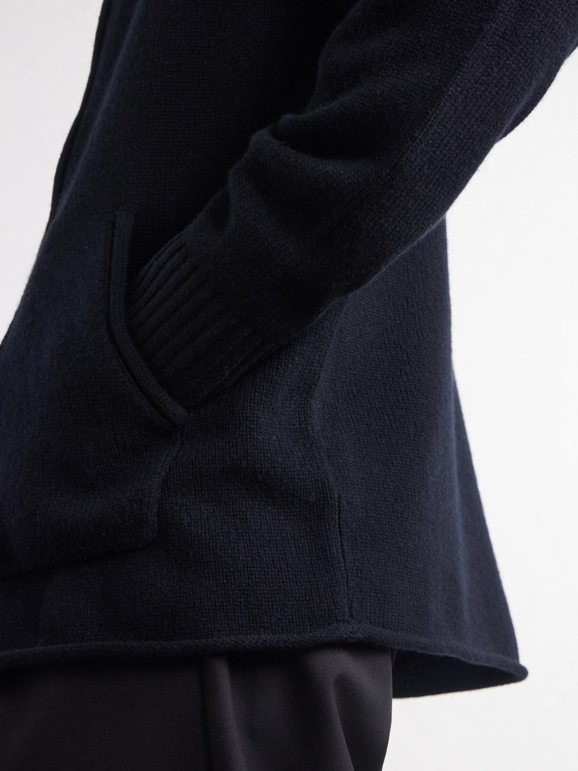 Cashmere Zip-Up Cardigan