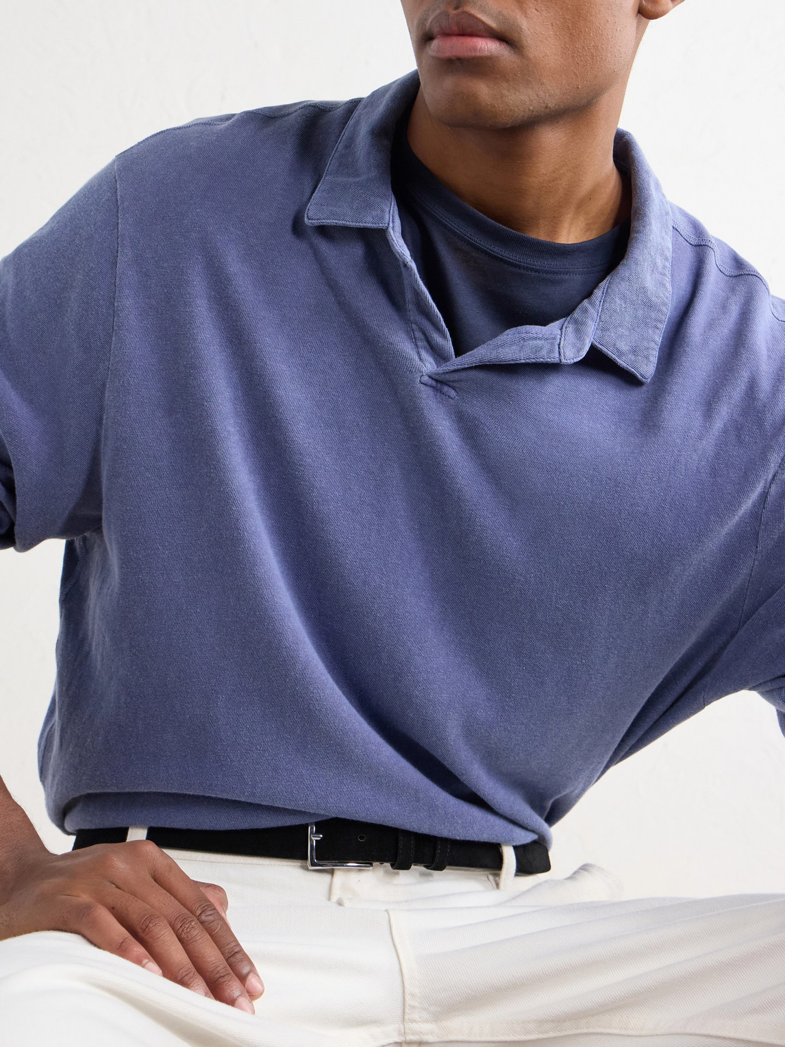 Cotton-Twill Polo Shirt