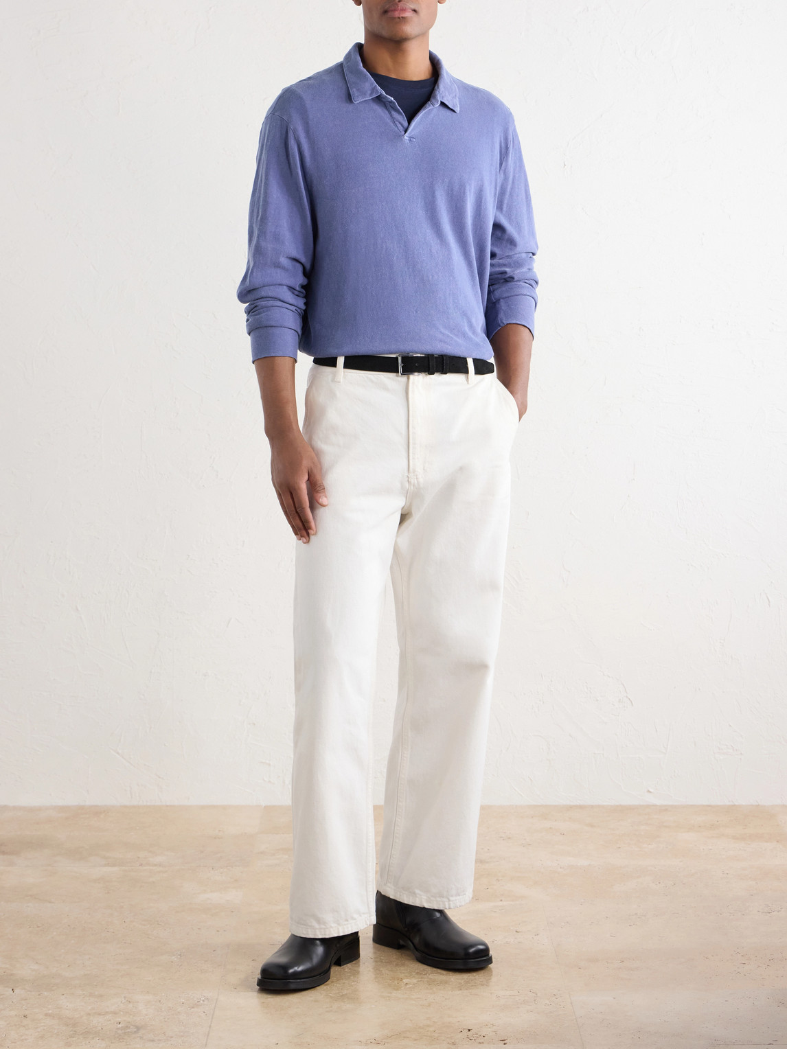 Cotton-Twill Polo Shirt