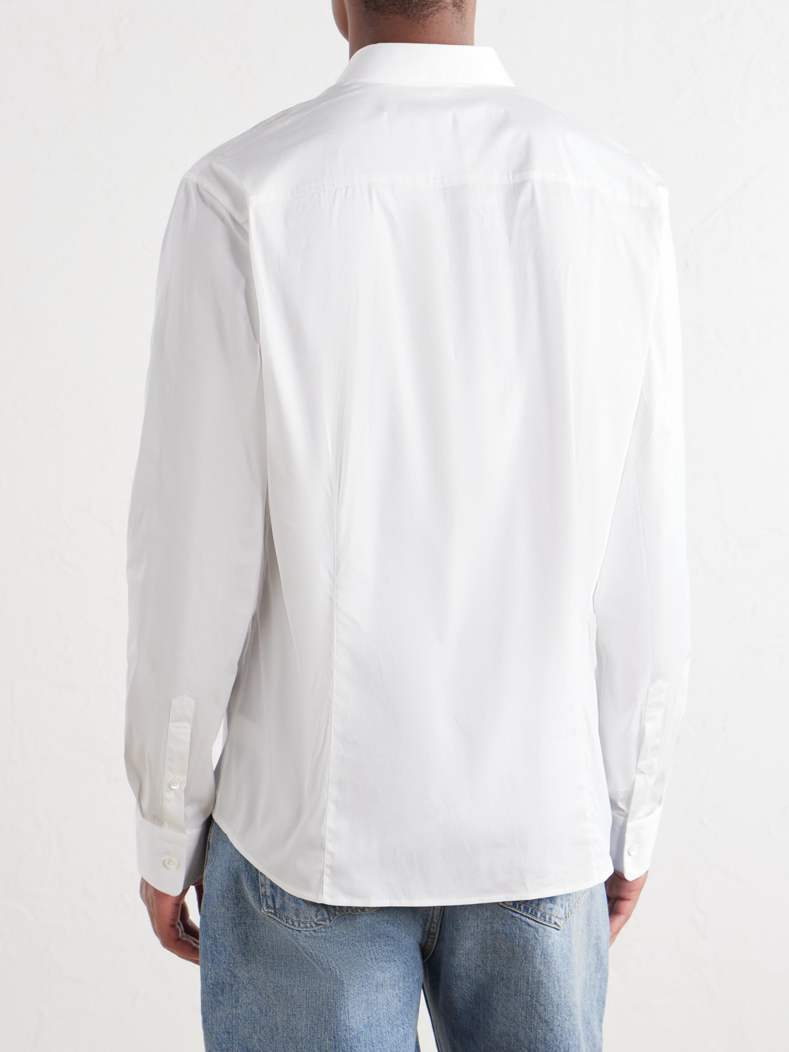 Stretch Cotton-Blend Poplin Shirt