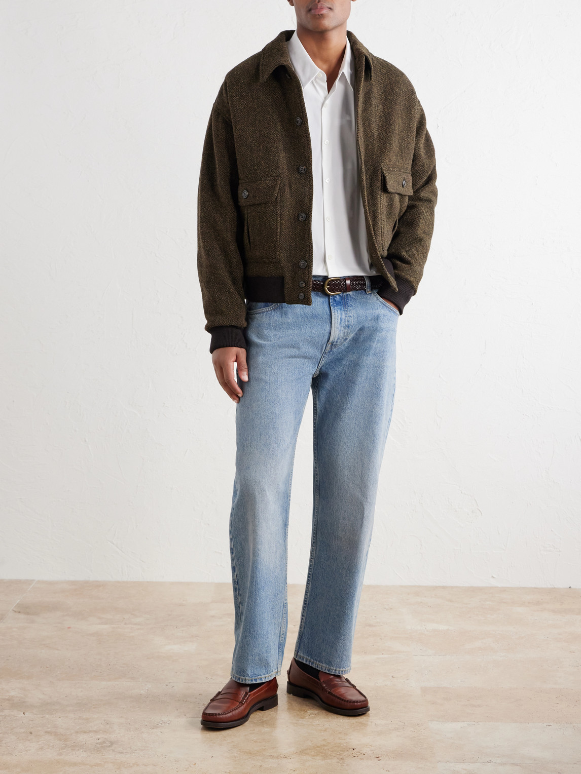 Stretch Cotton-Blend Poplin Shirt