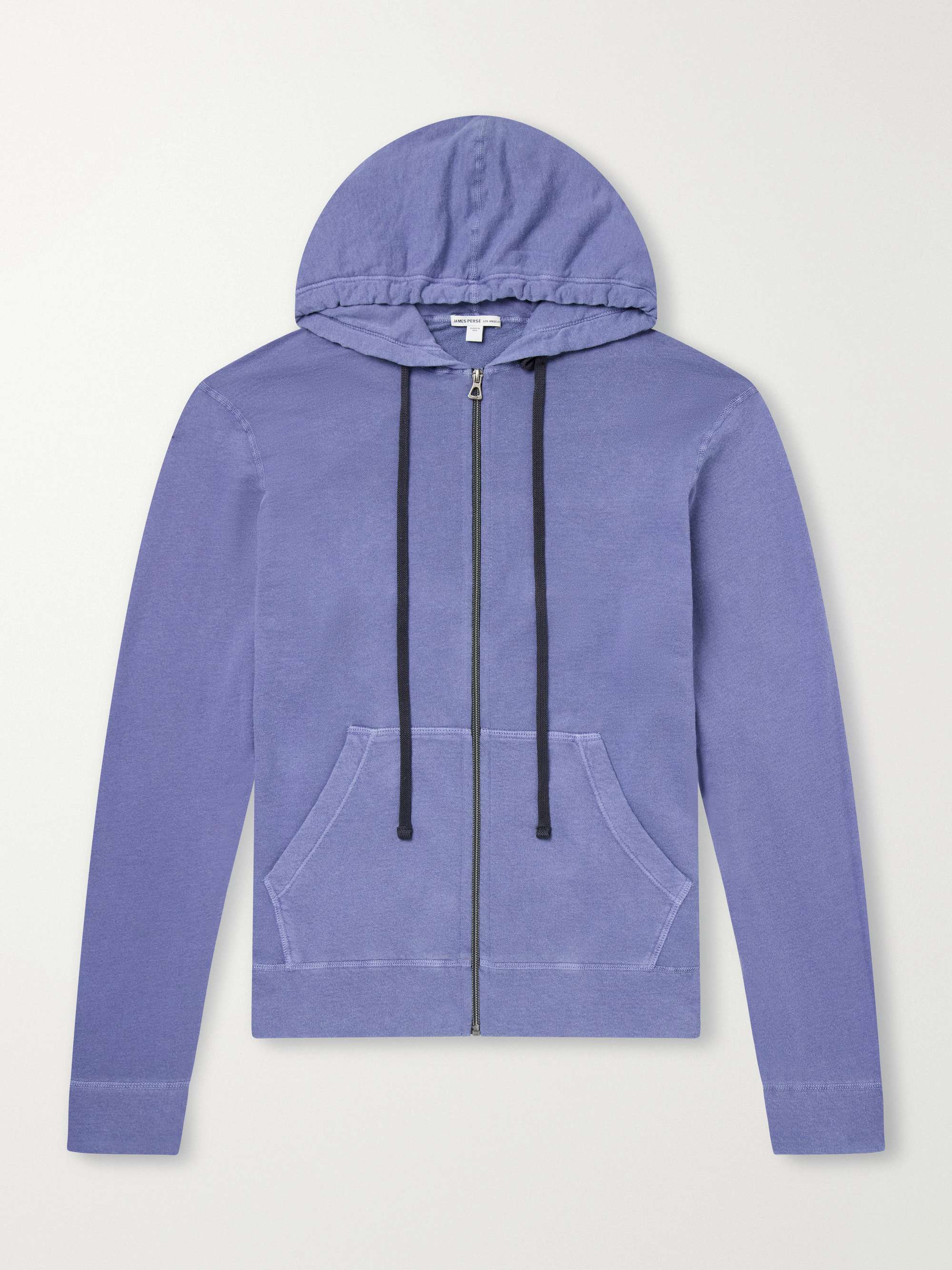 JAMES PERSE Supima Cotton-Jersey Zip-Up Hoodie