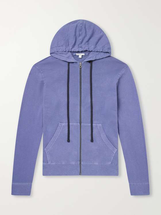 Jamesperse Supima Cotton-Jersey Zip-Up Hoodie