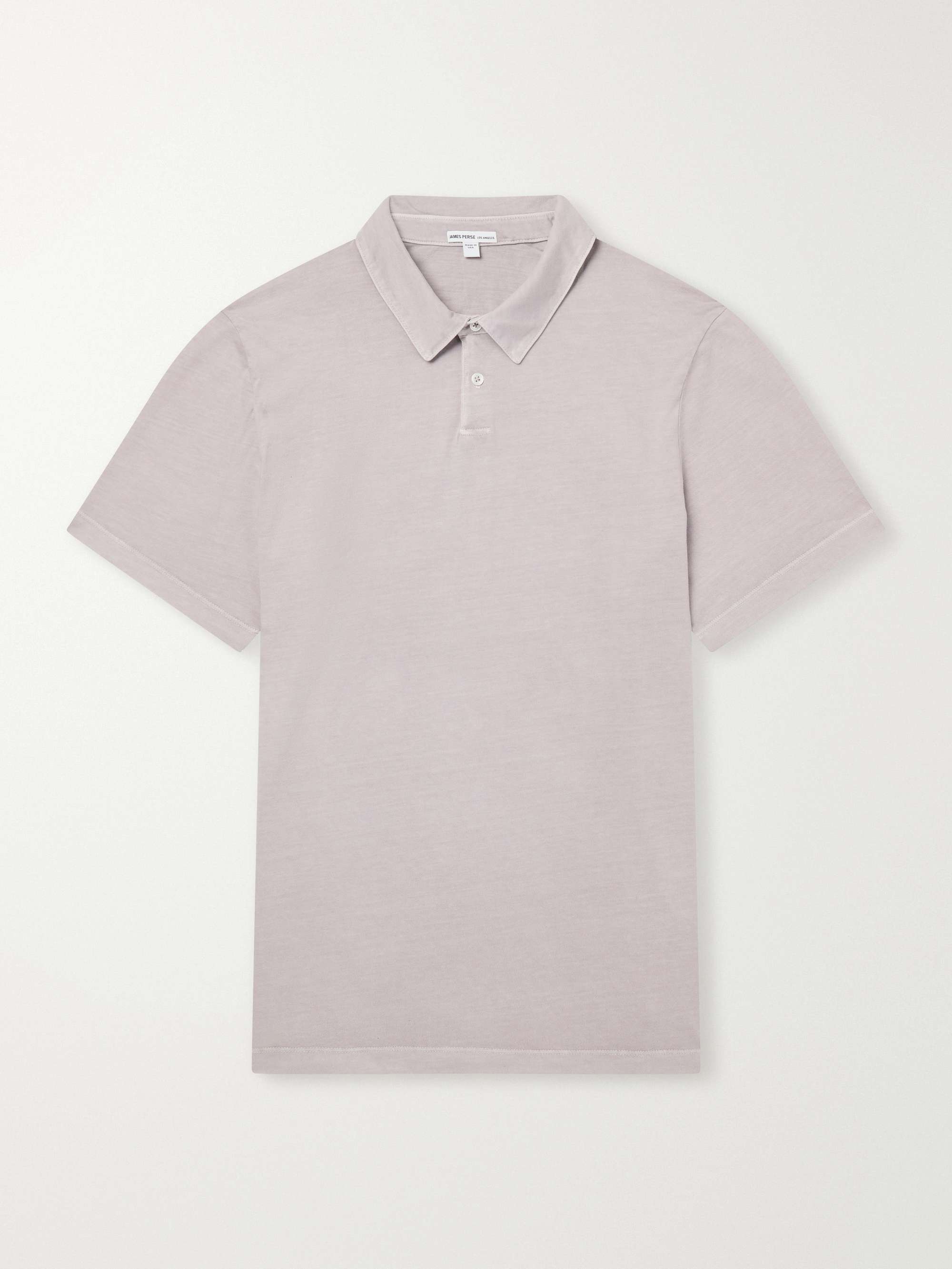 JAMES PERSE Supima Cotton-Jersey Polo Shirt