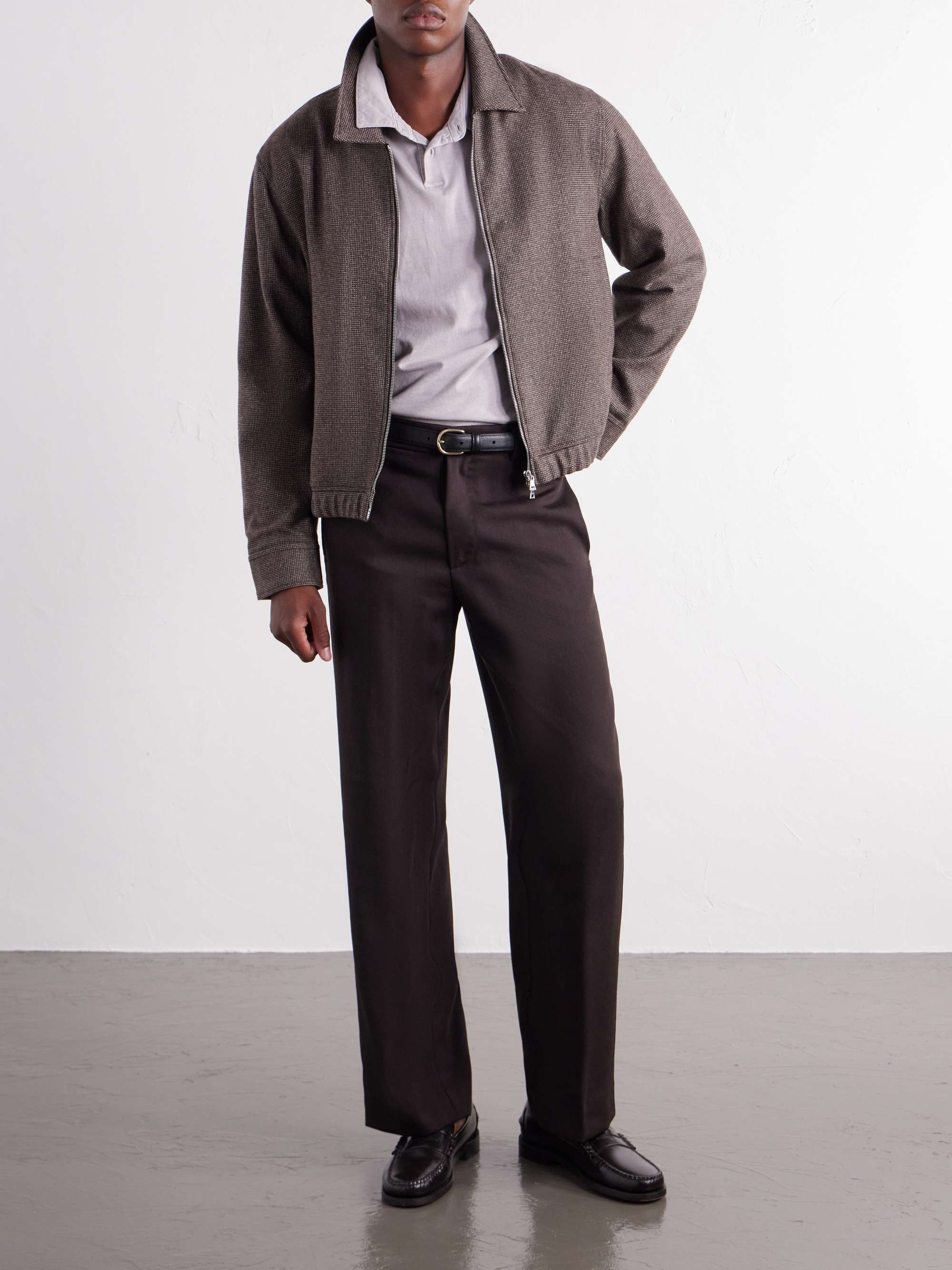 JAMES PERSE Supima Cotton-Jersey Polo Shirt