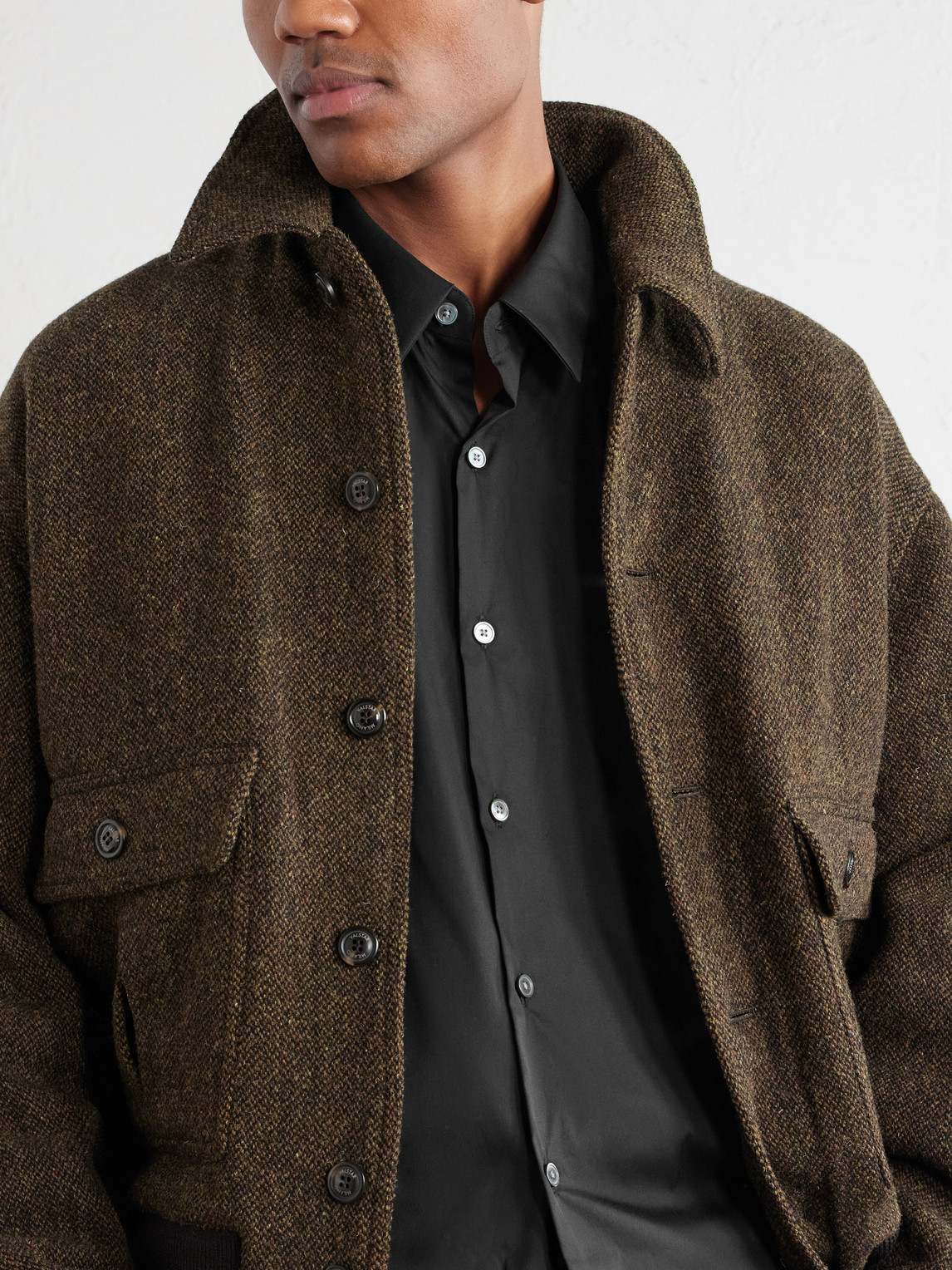 Stretch Cotton-Blend Poplin Shirt