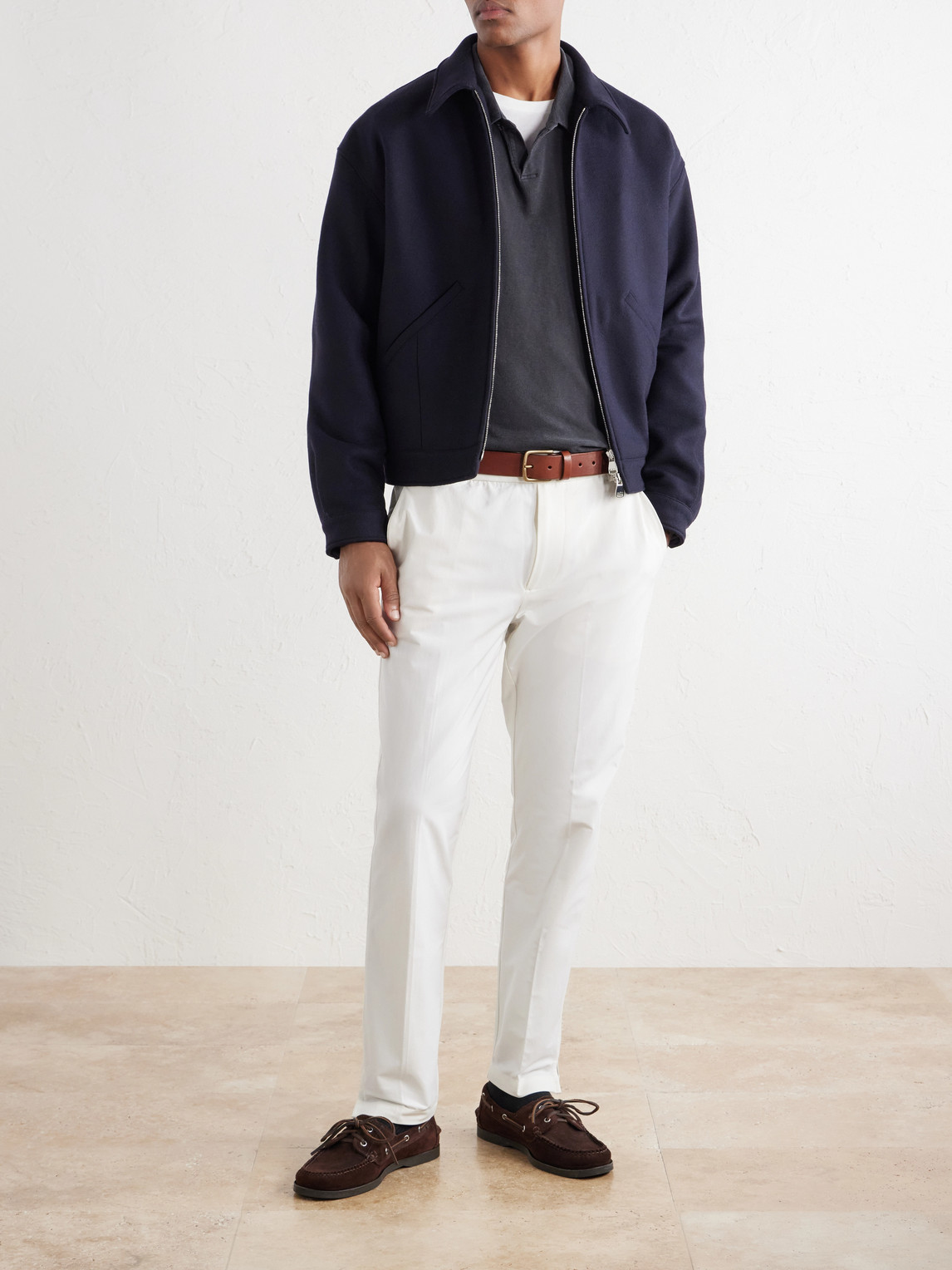 Cotton-Twill Polo Shirt