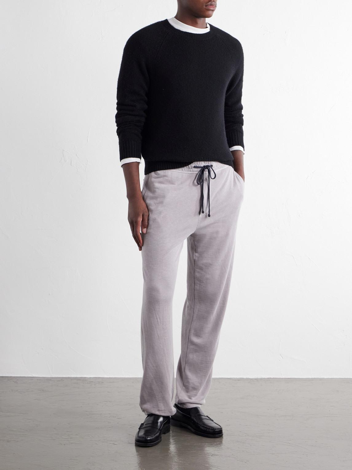 Straight-Leg Supima Cotton-Jersey Sweatpants