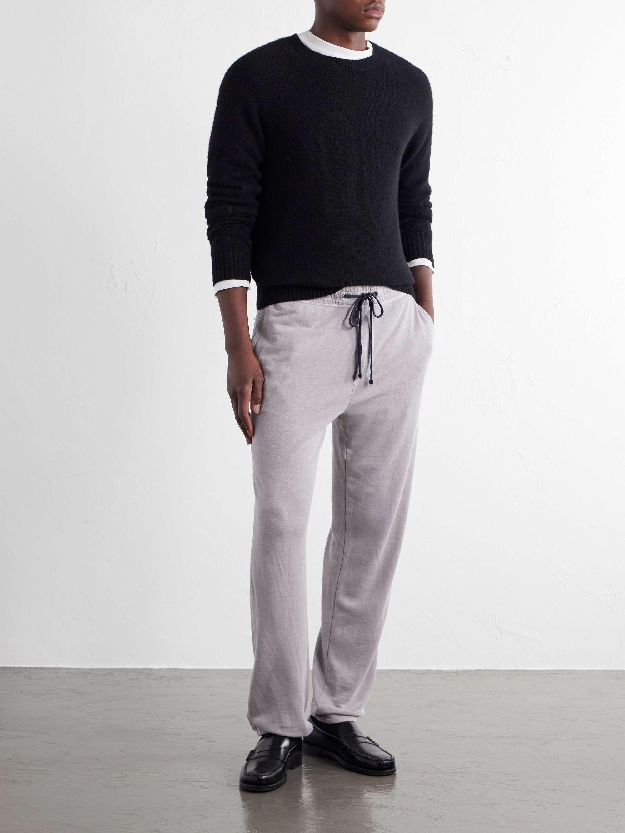 JAMES PERSE Tapered Supima Cotton-Jersey Sweatpants
