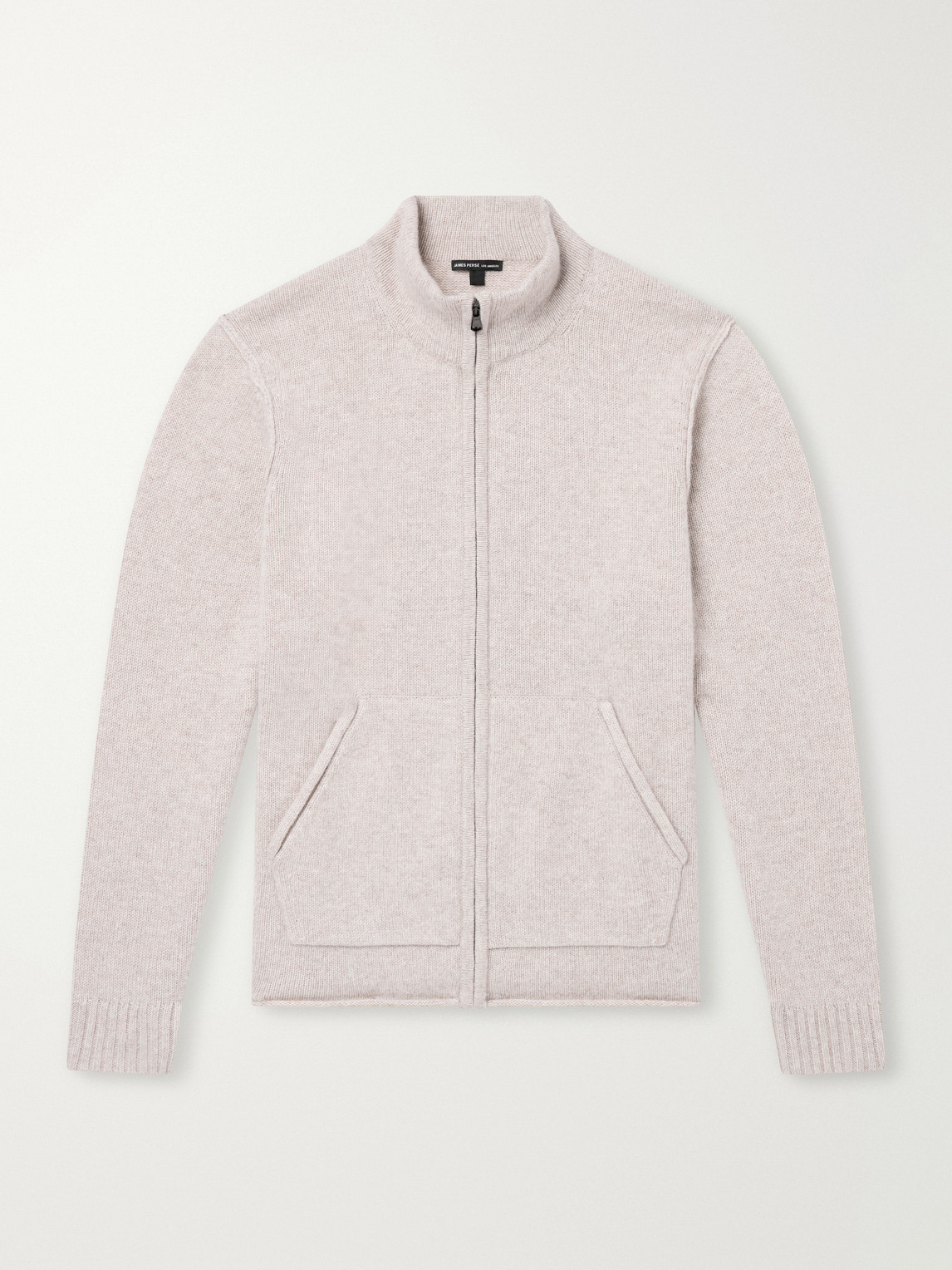 Cashmere Zip-Up Cardigan