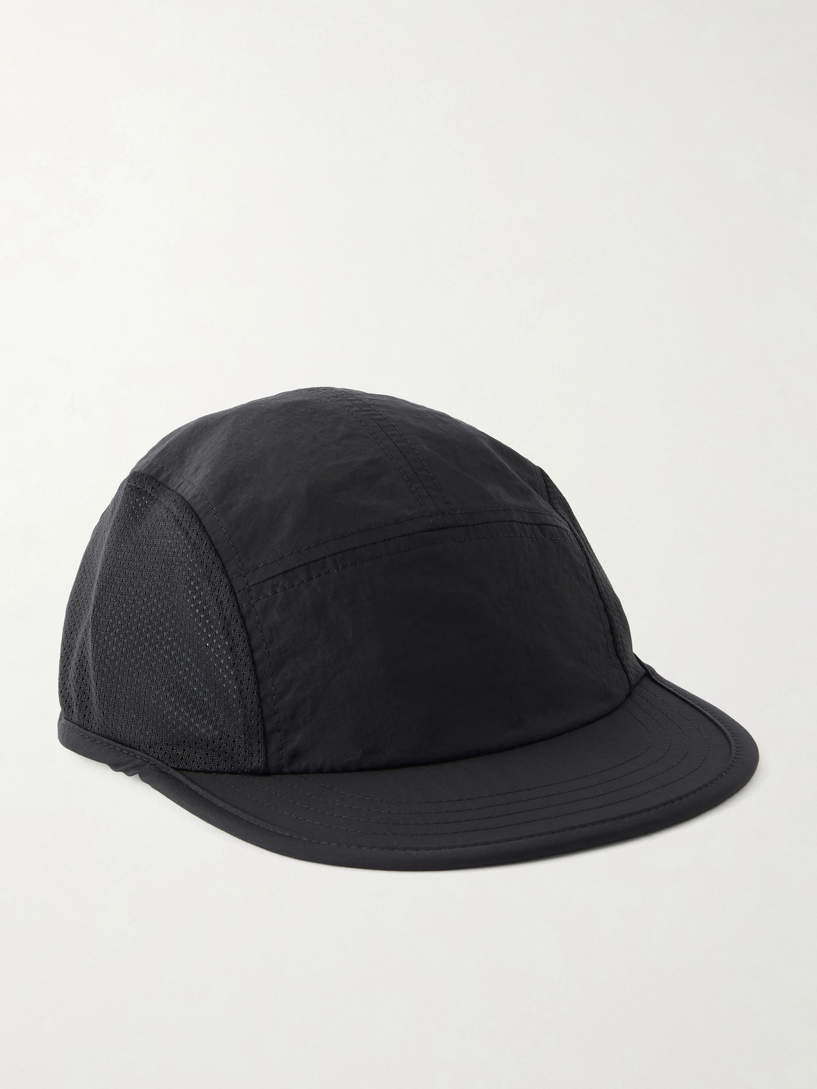 Mesh-Trimmed Recycled-Shell Cap