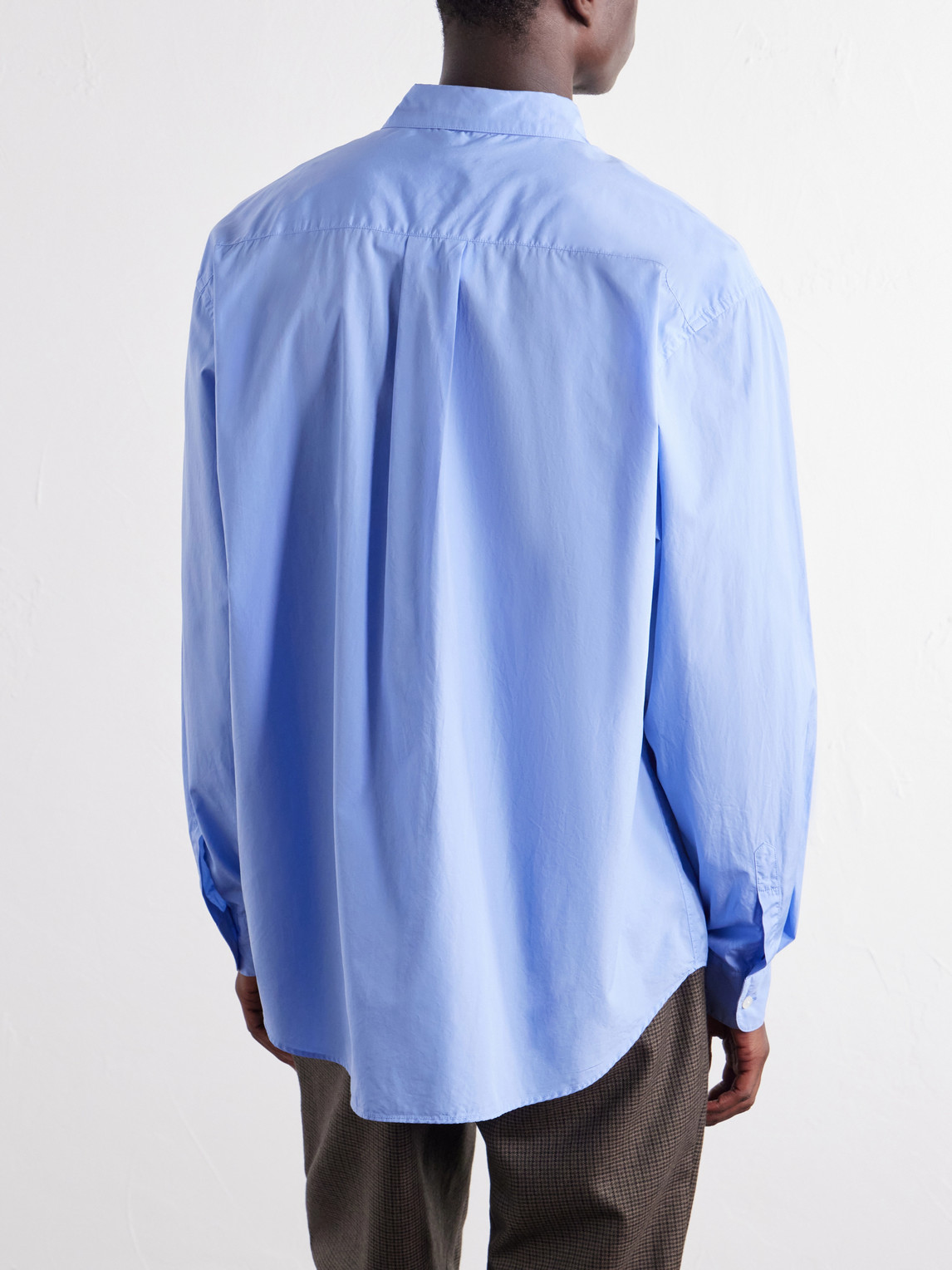 Classic-Collar Cotton-Poplin Shirt