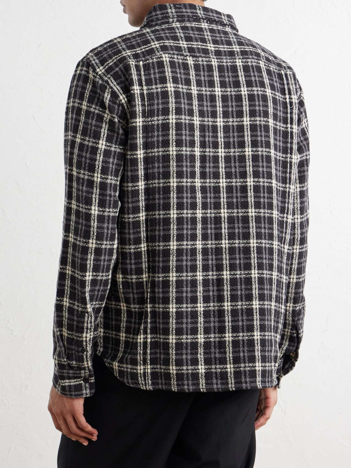 Spacerock Checked Cotton-Tweed Shirt