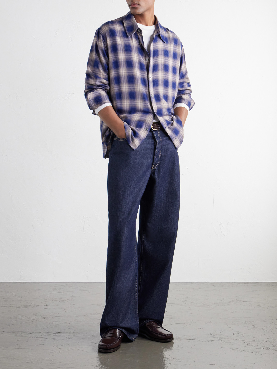 Mirabelle Checked Rayon Shirt