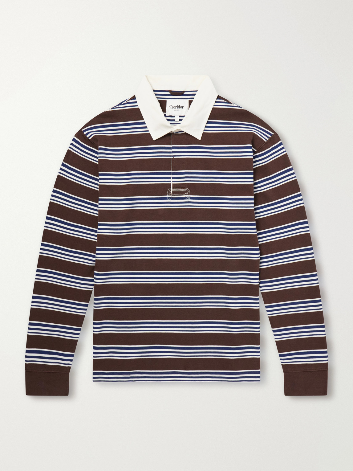 Striped Cotton-Jersey Polo Shirt