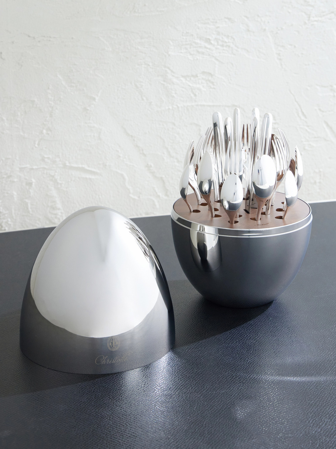 Christofle Mood Easy Silver-plated Flatware Set With Case