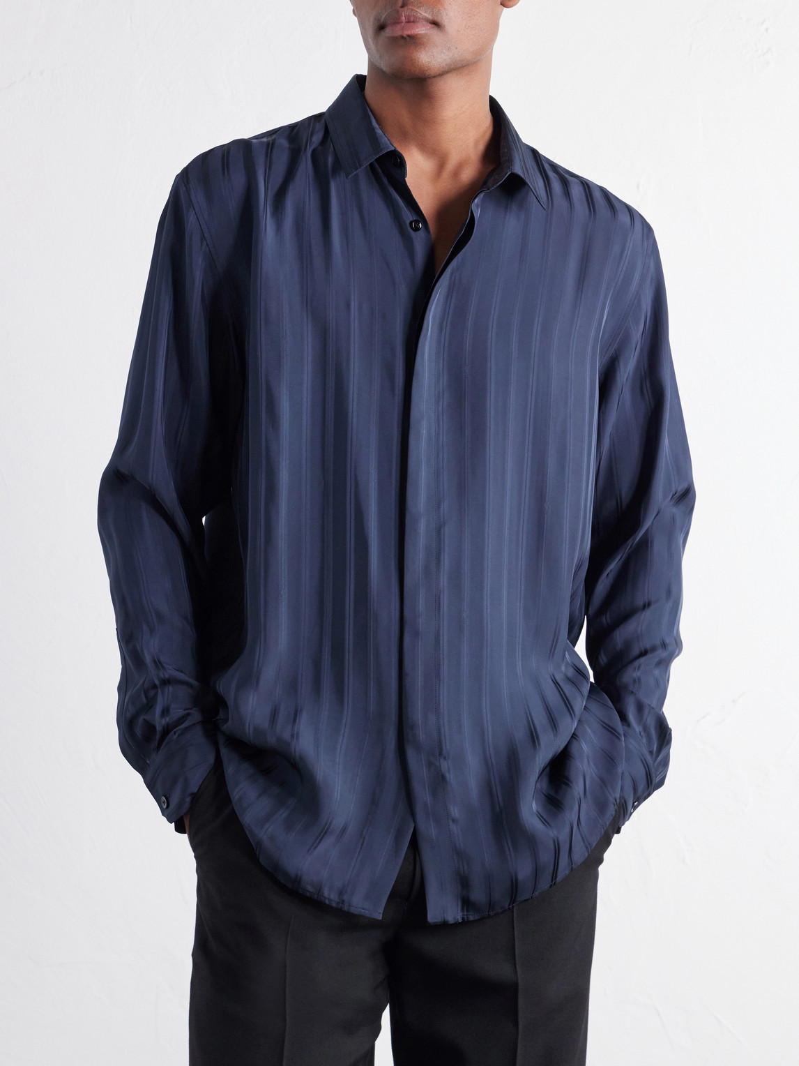 Striped Jacquard Shirt