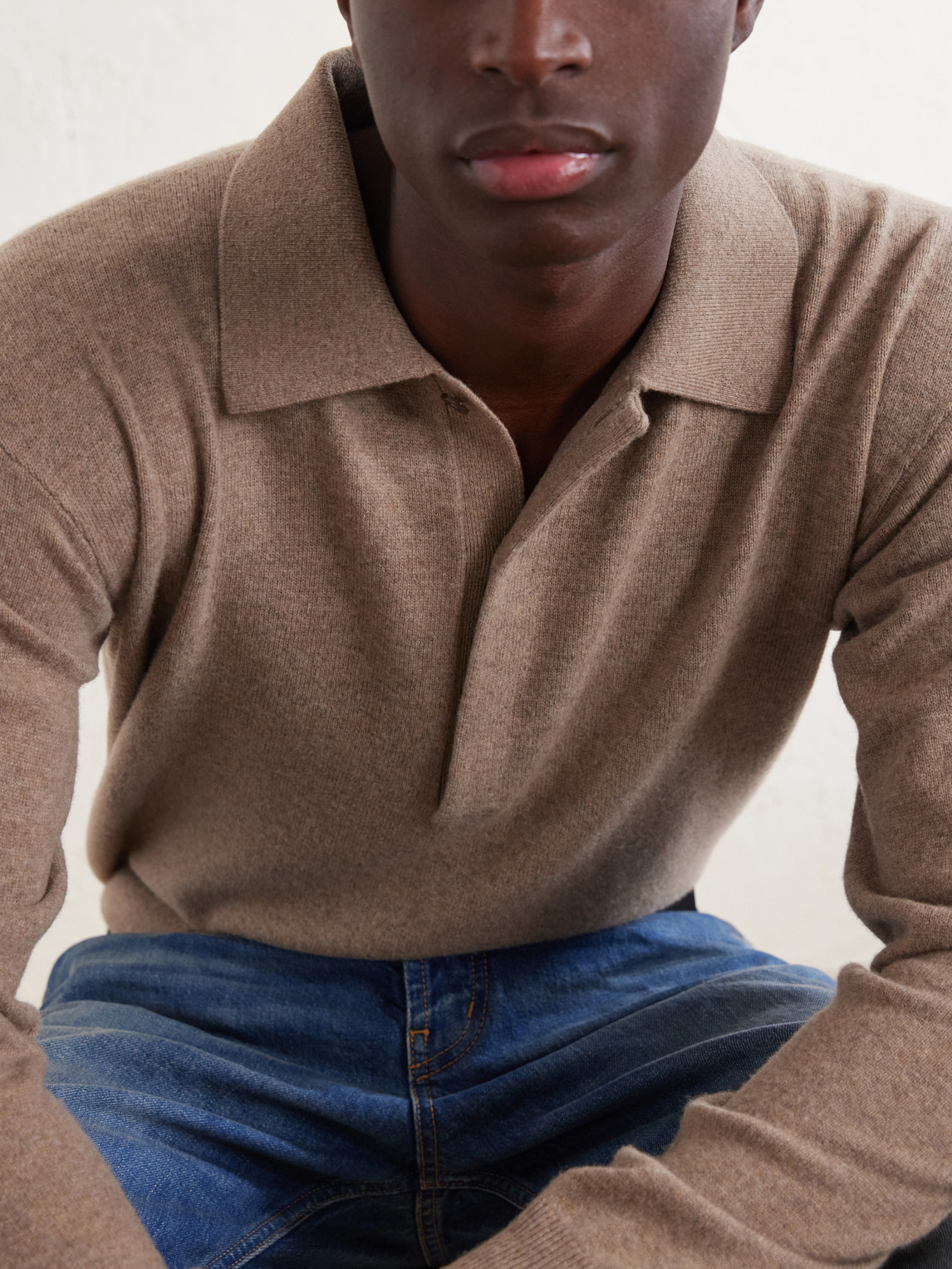 Wool Polo Sweater