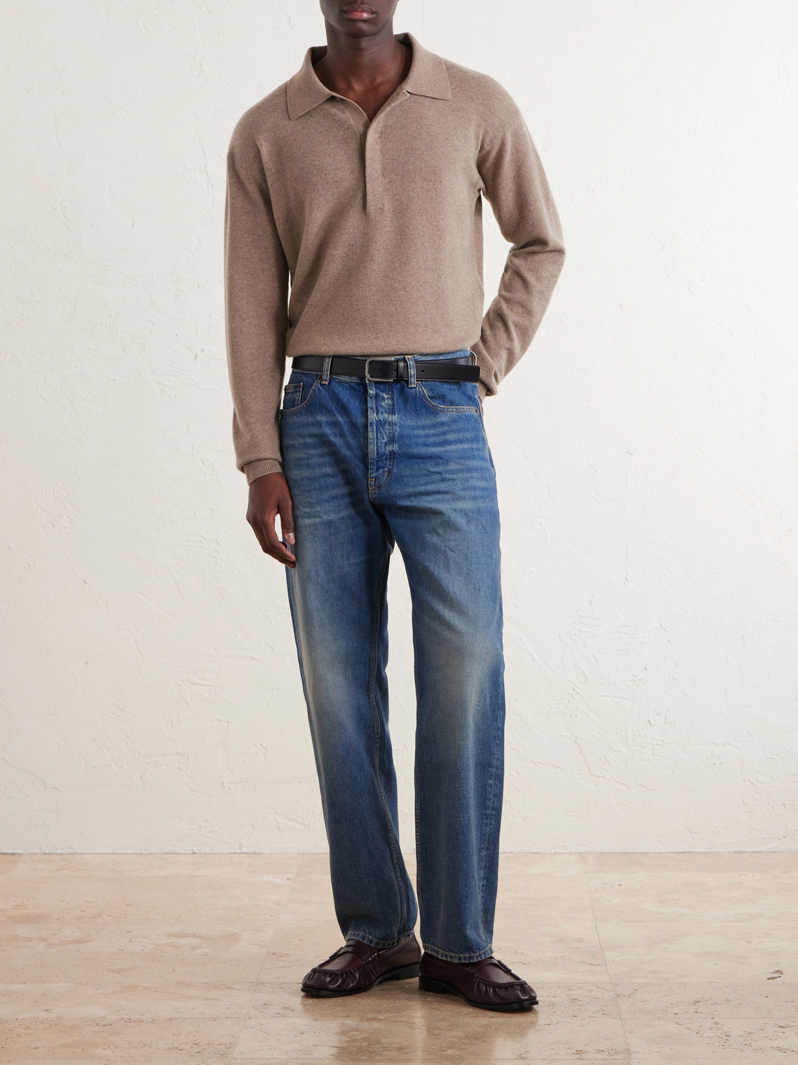 Wool Polo Sweater