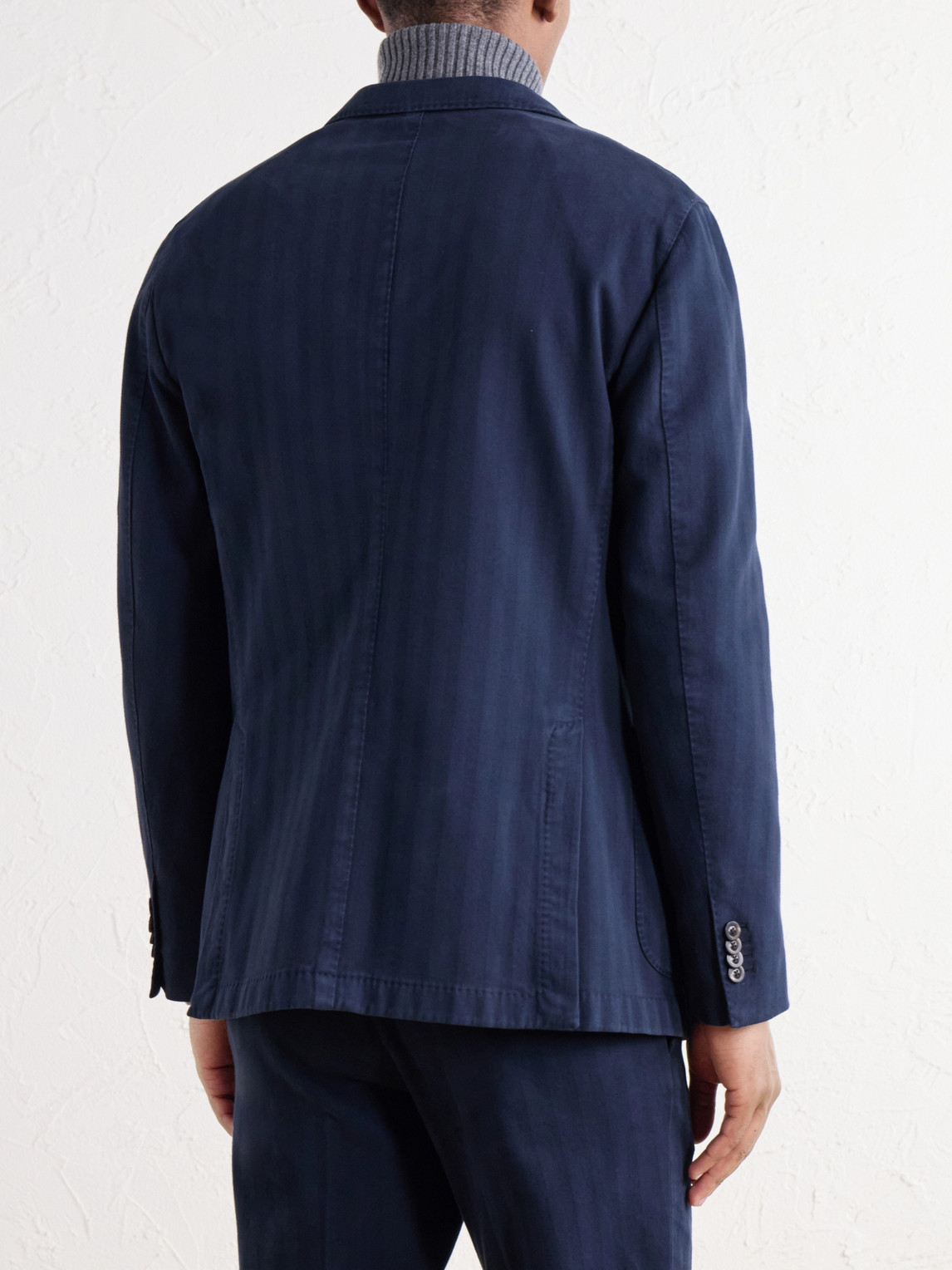 Herringbone Cotton And Cashmere-Blend Twill Suit Jacket
