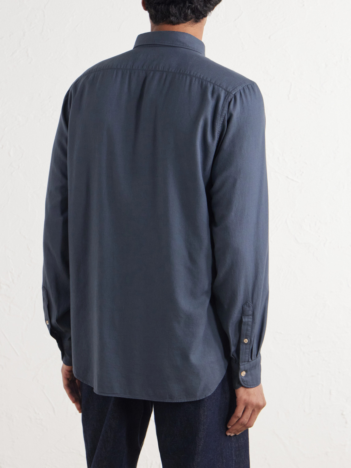 Button-Down Collar Twill Shirt