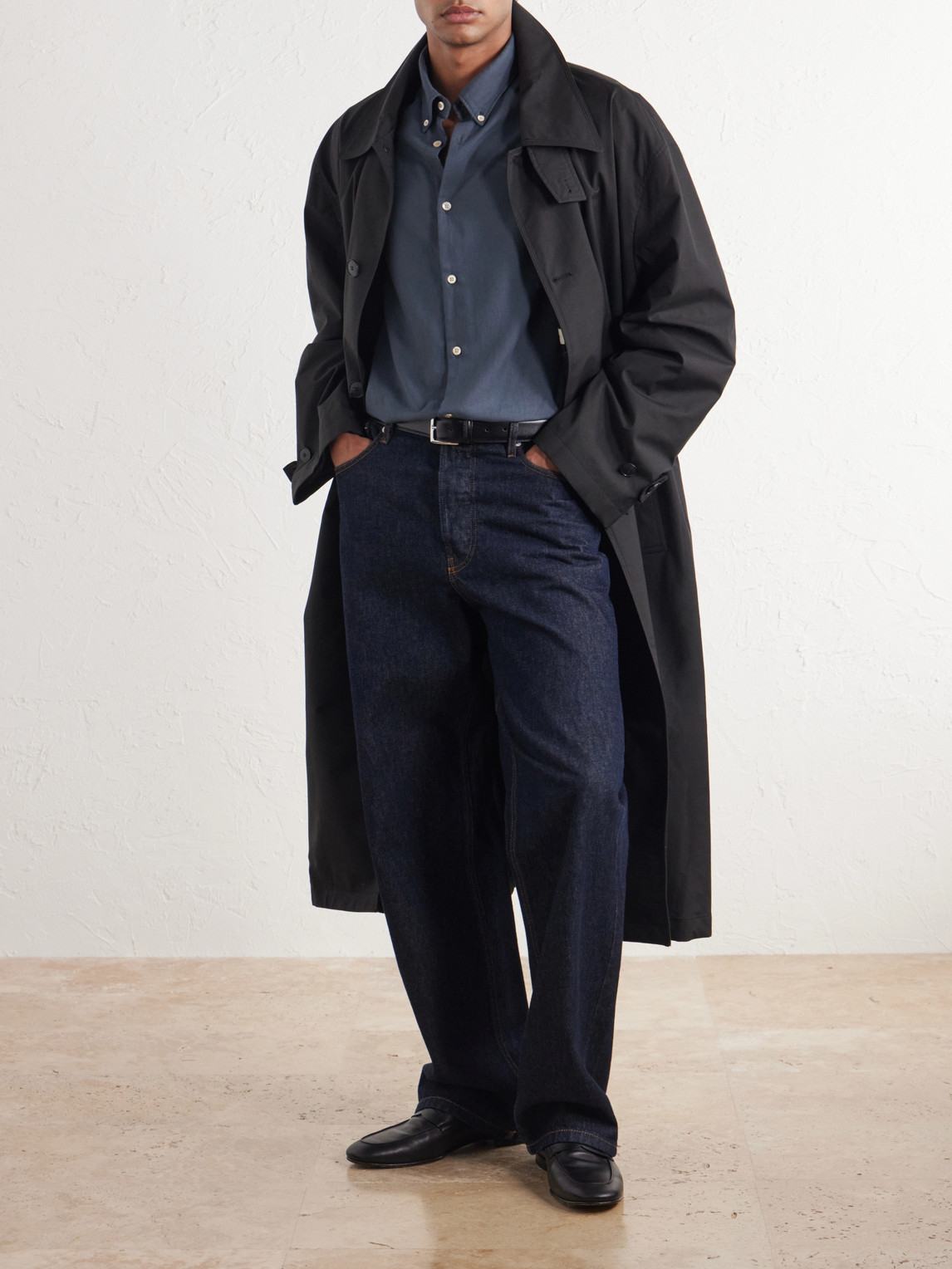 Button-Down Collar Twill Shirt