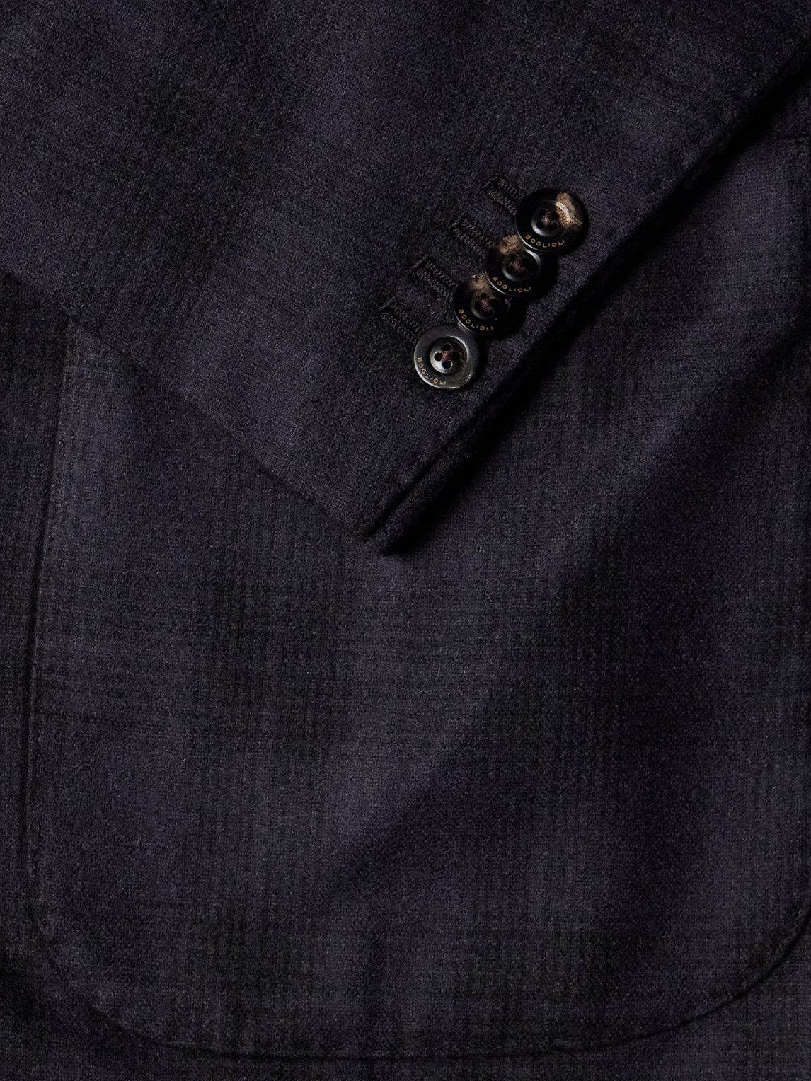Prince Of Wales Wool-Blend Flannel Blazer