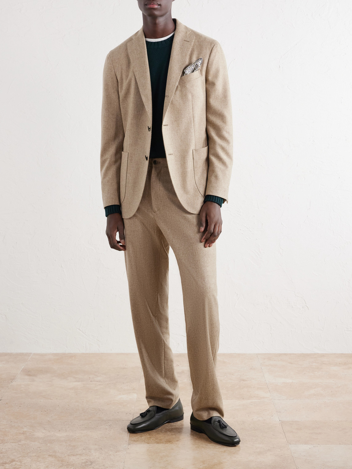 Virgin Wool-Flannel Suit Jacket