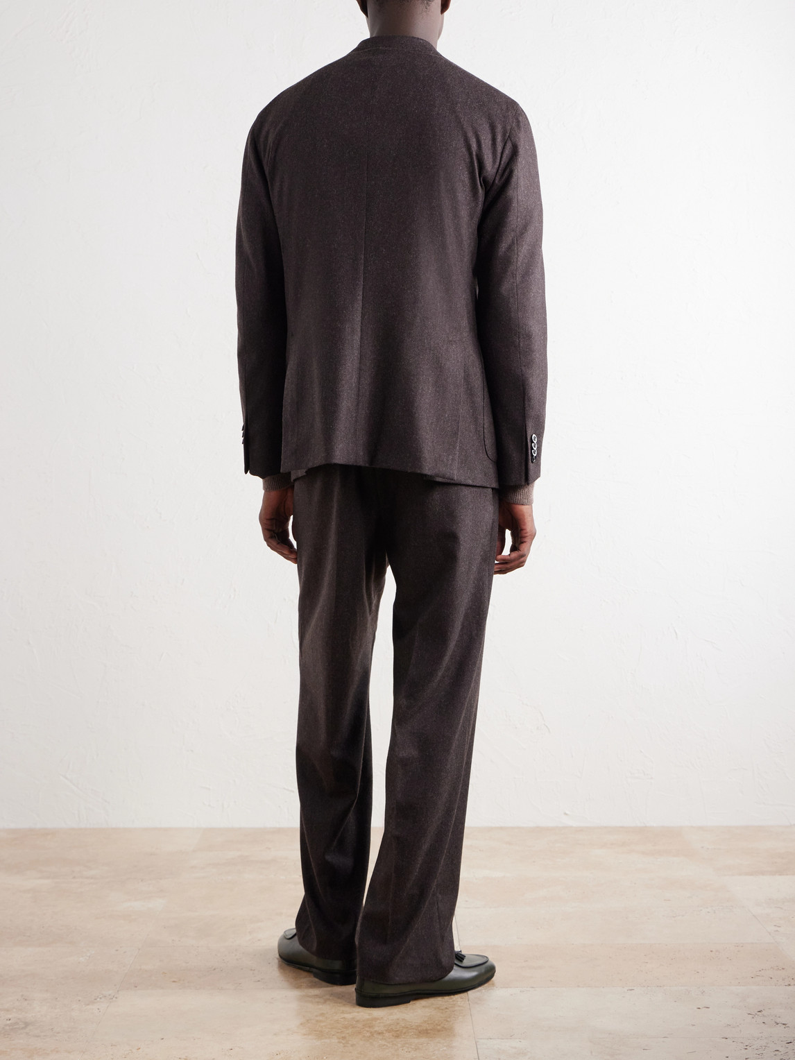 Virgin Wool-Flannel Suit Jacket