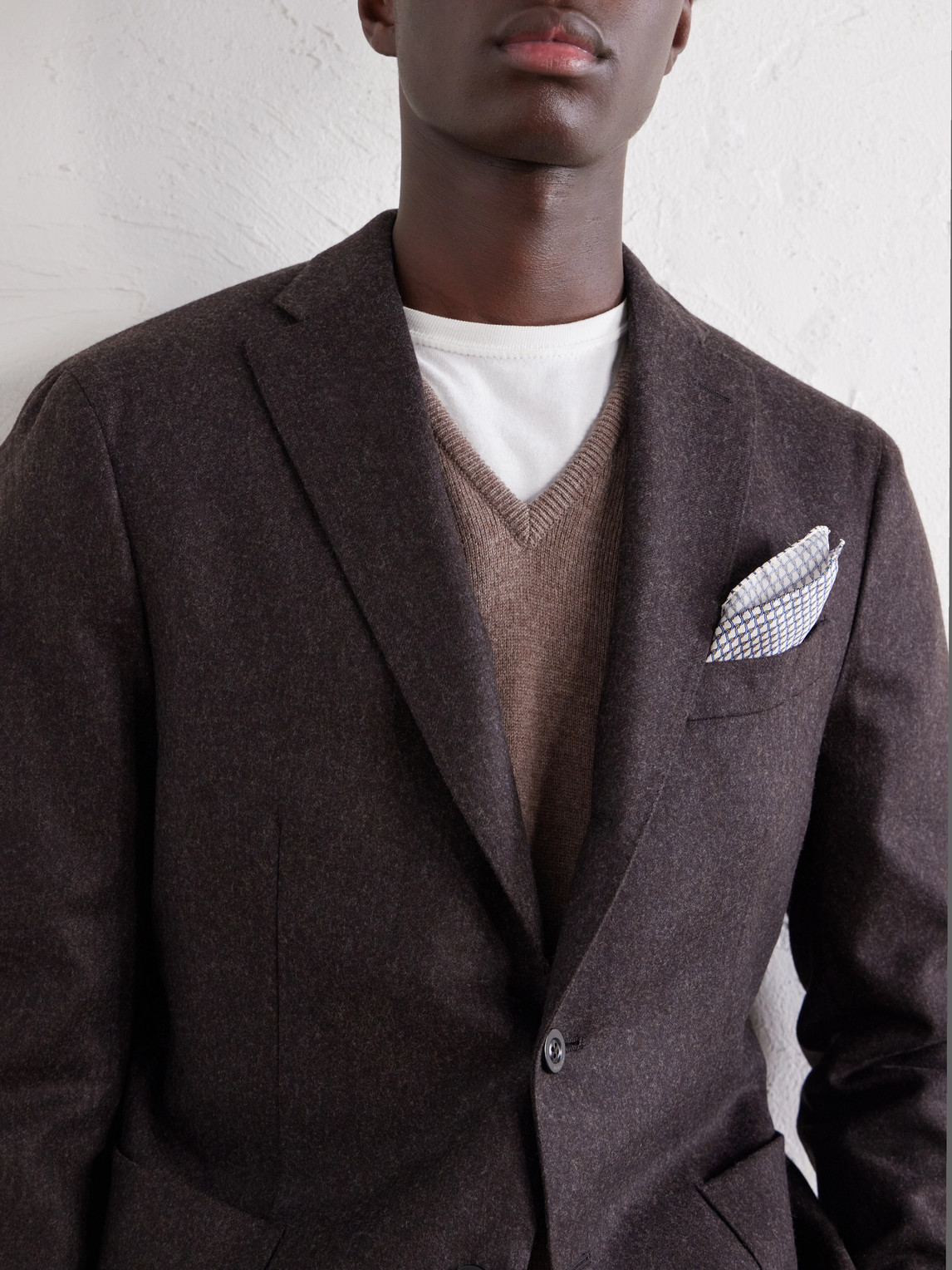 Virgin Wool-Flannel Suit Jacket