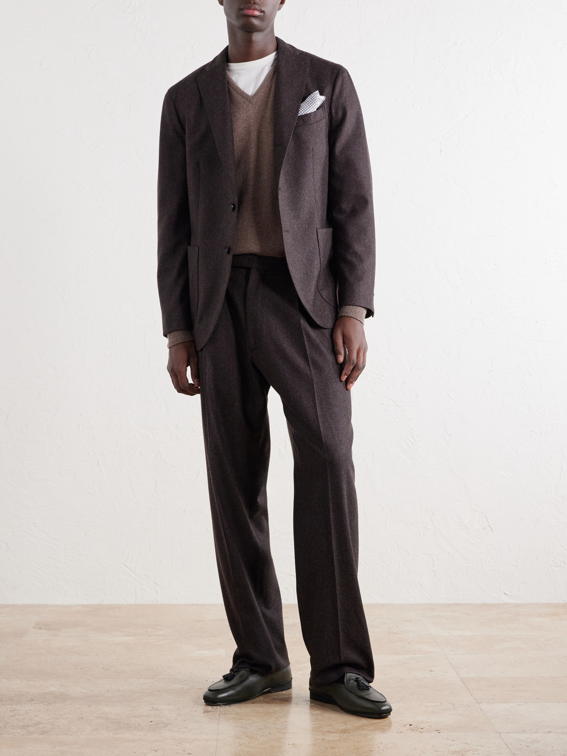 Virgin Wool-Flannel Suit Jacket