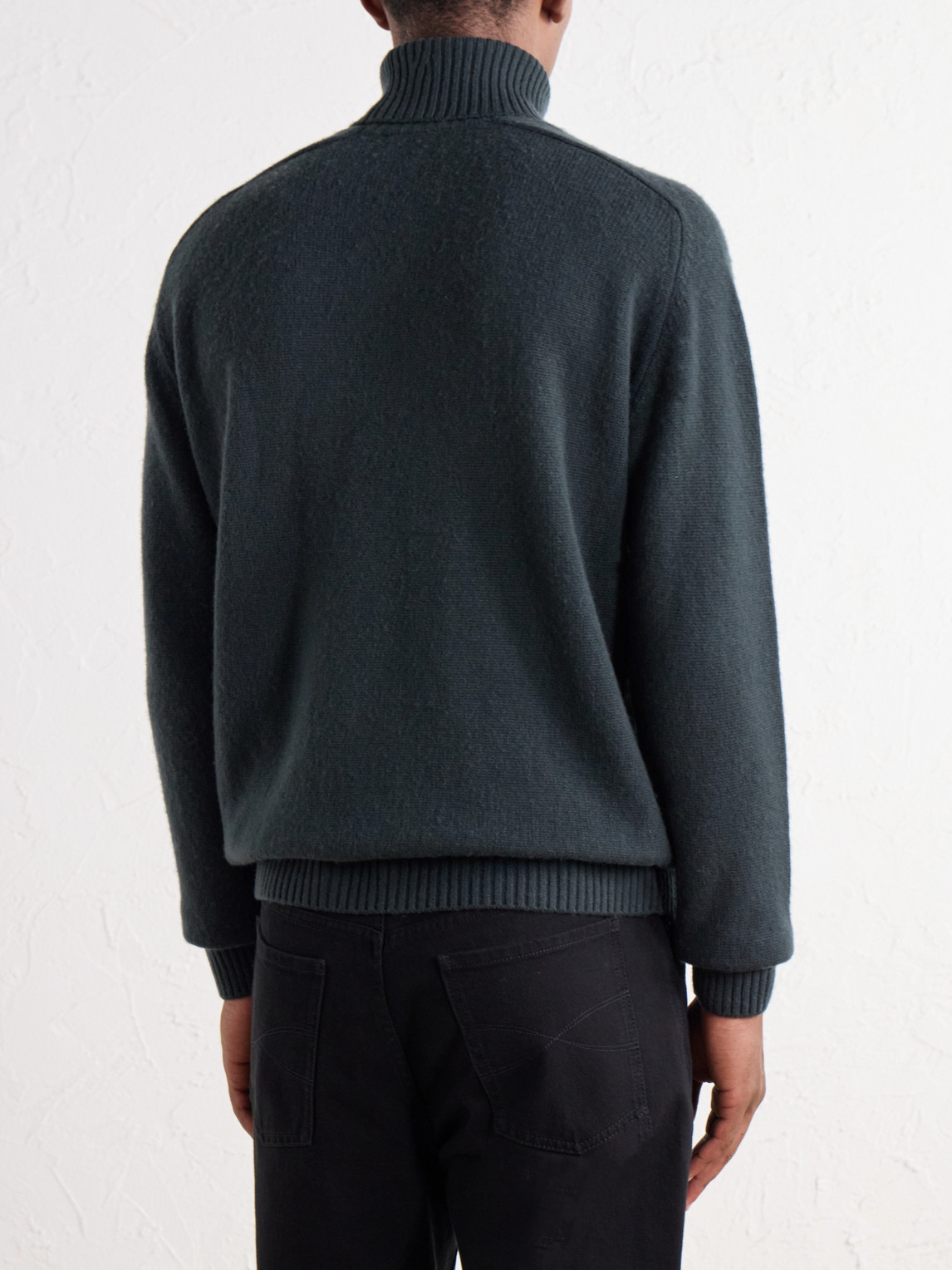 Virgin Wool And Cashmere-Blend Rollneck Sweater