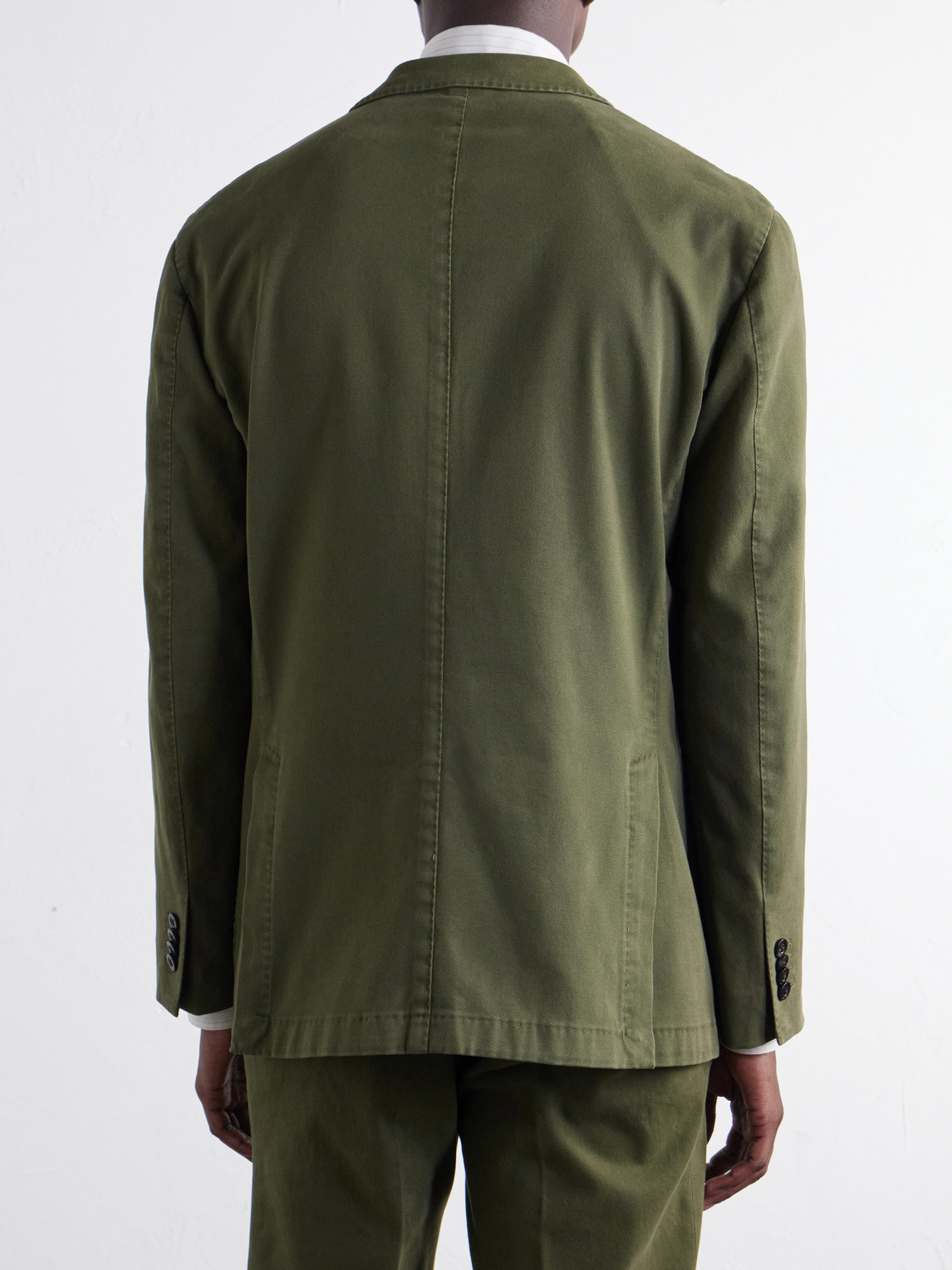 Stretch Cotton-Twill Suit Jacket