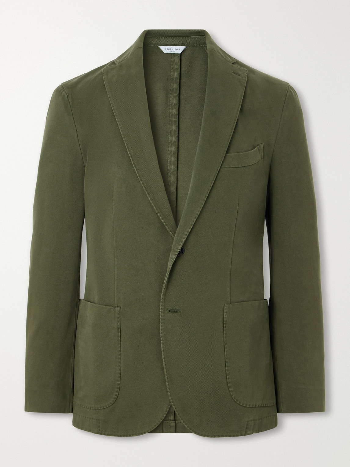 Stretch Cotton-Twill Suit Jacket