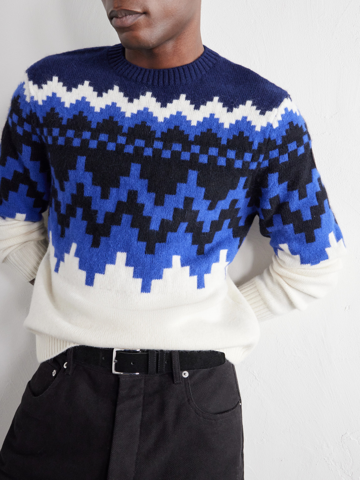 Eri Intarsia-Knit Wool And Alpaca-Blend Sweater
