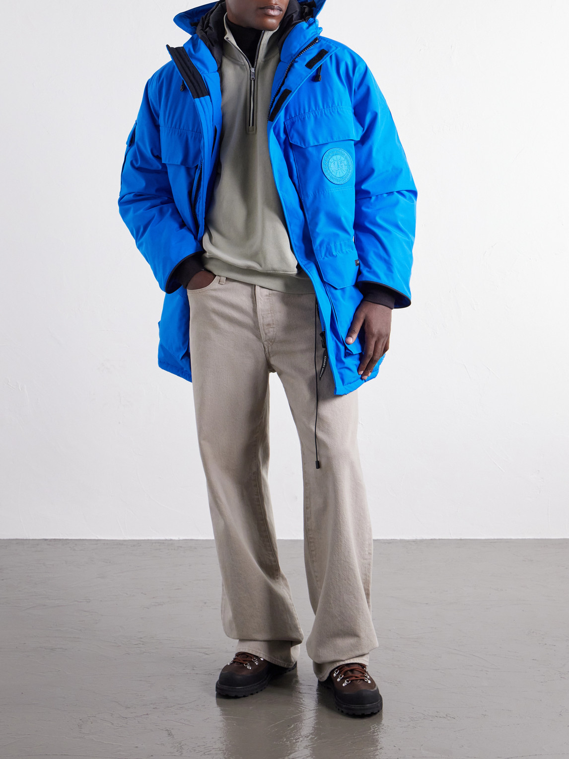Expedition Hooded Logo-Appliquéd Shell Down Parka